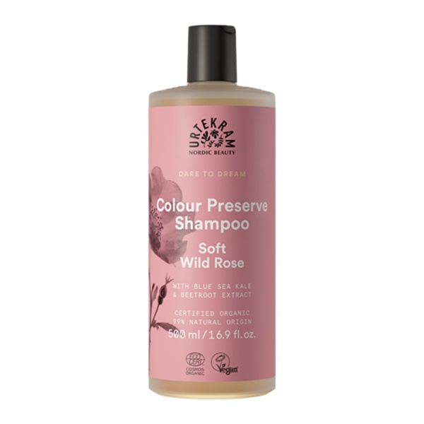 Urtekram Soft Wild Rose Shampoo 500ml Colour Preserve